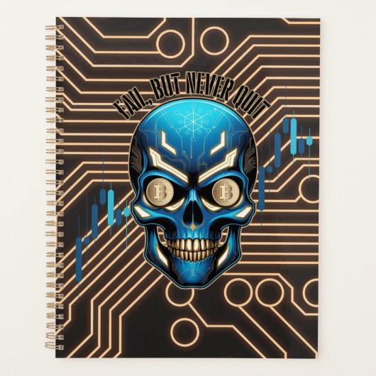 Fantasy Design | Crypto Btc | Motivation | Blue Planer (Vorderseite)