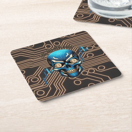 Fantasy Design | Crypto Btc | Motivation | Blue Rechteckiger Pappuntersetzer (angewinkelt)