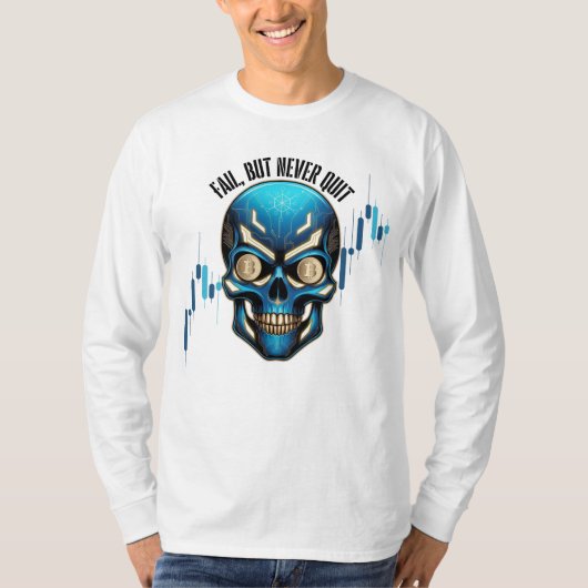 Fantasy Design | Crypto Btc | Motivation | Blue T-Shirt (Vorderseite)