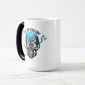 Fantasy Design | Crypto Btc | Motivation | Blue Verwandlungstasse (Vorderseite Links)