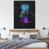 Fantasy Design | Cryptocurrency | Ethereum Marble Leinwanddruck (Insitu (Schlafzimmer))