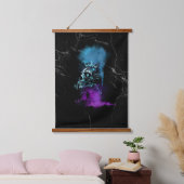 Fantasy Design | Cryptocurrency | Ethereum Marble Wandteppich Mit Holzrahmen (Schlafzimmer)