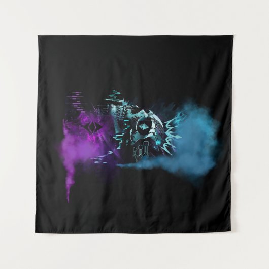 Fantasy Design | Cryptocurrency | Ethereum Wandteppich (Vorderseite (Horizontal))