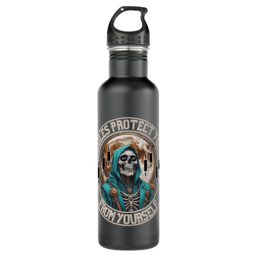 Fantasy Design | Grim Reaper | Motivation Edelstahlflasche (Vorderseite)