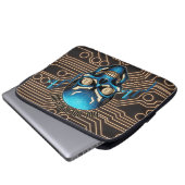Fantasy-Design | Krypto-Btc | Motivation | Blau Laptopschutzhülle (Vorne Knopf)