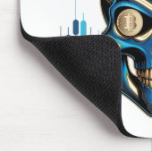 Fantasy-Design | Krypto-Btc | Motivation | Blau Mousepad (Ecke)