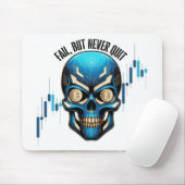 Fantasy-Design | Krypto-Btc | Motivation | Blau Mousepad (Mit Mouse)