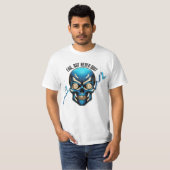 Fantasy-Design | Krypto Btc | Motivation | Blau T-Shirt (Vorne ganz)