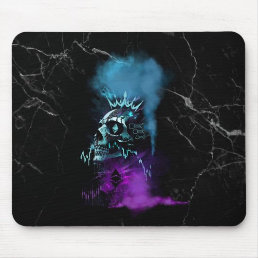 Fantasy-Design | Kryptowährung | Ethereum-Marmor Mousepad (Vorne)