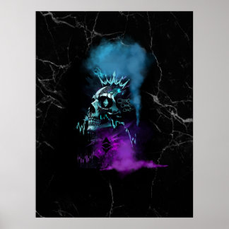 Fantasy-Design | Kryptowährung | Ethereum-Marmor Poster