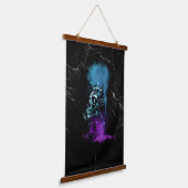 Fantasy-Design | Kryptowährung | Ethereum-Marmor Wandteppich Mit Holzrahmen (Gewinkelt)