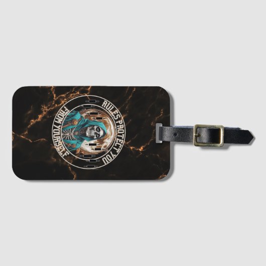 Fantasy Design marble | Grim Reaper | Motivation Gepäckanhänger (Vorderseite (Horizontal))