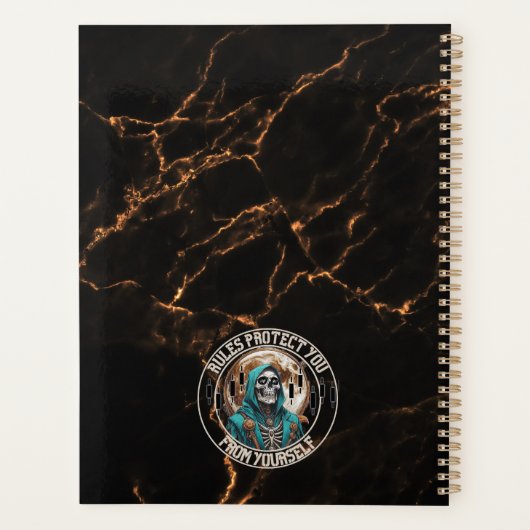Fantasy Design marble | Grim Reaper | Motivation Planer (Rückseite)