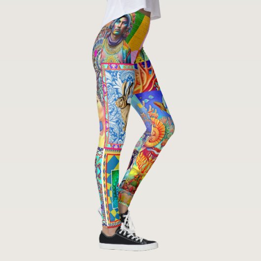 FANTASY DESIGNER COLLAGE LEGGINGS (Rechts)