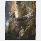 FANTASY DINOSAUR FLEECEDECKE (Vorderseite)