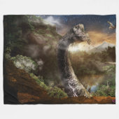 FANTASY DINOSAUR FLEECEDECKE (Vorderseite (Horizontal))