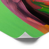 Fantasy Dinosaur Hybrid Cyborg T-Rex Sci-Fi Art Poster (Ecke)