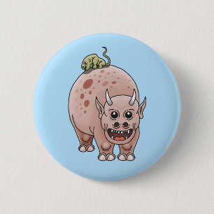 Fantasy-Dinosaurier Button