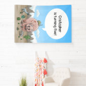 Fantasy Dinosaurier Geburtstag Banner (InSitu)