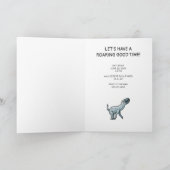 Fantasy Dinosaurier Geburtstag Einladung (Innenseite)