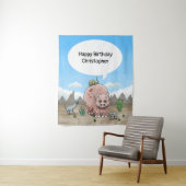 Fantasy Dinosaurier Geburtstag Wandteppich (Beispiel)