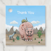 Fantasy-Dinosaurier Geschenkanhänger (Vorderseite)