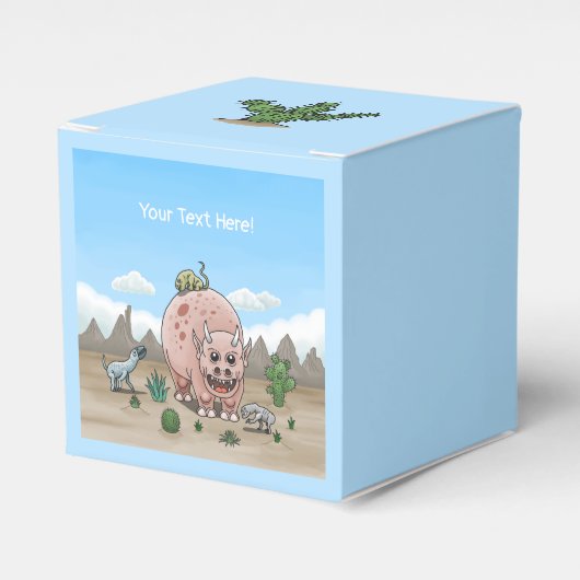 Fantasy Dinosaurier Geschenkschachtel (Vorderseite)