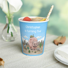 Fantasy-Dinosaurier Pappbecher