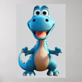 Fantasy Dinosaurier Poster