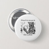 Fantasy-Discgolf-Baum Ent Stilisierte leichte Farb Button (Vorne & Hinten)