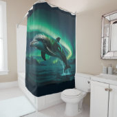 Fantasy Dolphin & Aurora Duschvorhang (Beispiel)