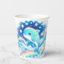 Fantasy Dolphin Baby Dusche Pappbecher