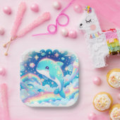 Fantasy Dolphin Baby Dusche Pappteller (Party)