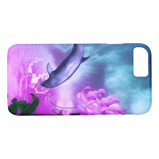 Fantasy Dolphin Case-Mate iPhone Hülle (Rückseite (Horizontal))