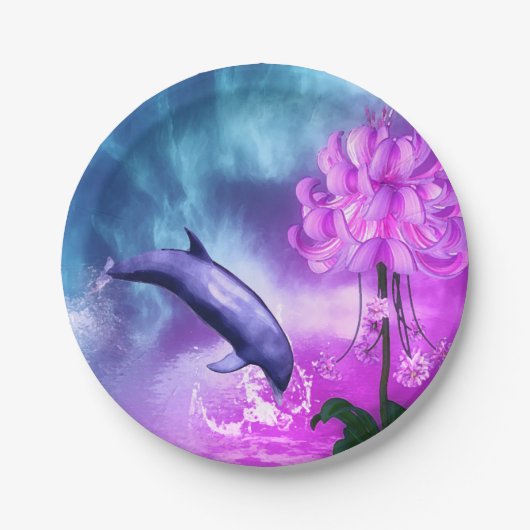 Fantasy Dolphin Pappteller (Vorderseite)