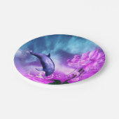 Fantasy Dolphin Pappteller (Schrägansicht)