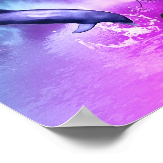 Fantasy Dolphin Poster (Ecke)