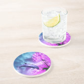 Fantasy Dolphin Sandstein Untersetzer (Seite)