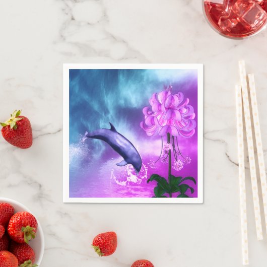 Fantasy Dolphin Serviette (Beispiel)