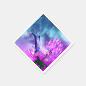 Fantasy Dolphin Serviette (Ecke)