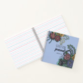 Fantasy Doodle Blume über das Lila Dankesjournal Notizblock (Innenseite)