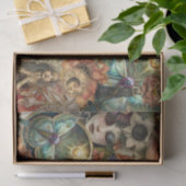 Fantasy-Drache Mixed-Media-Collage-Decoupage Seidenpapier (Geschenk)