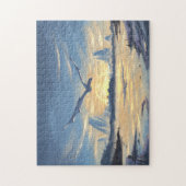 Fantasy-Drache über dem Meer Puzzle (Vertikal)