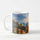 Fantasy-Drache über dem Schloss Kaffeetasse (Links)