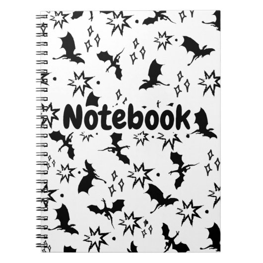 Fantasy-Drachen-Kritzelnotebook Notizblock (Vorderseite)