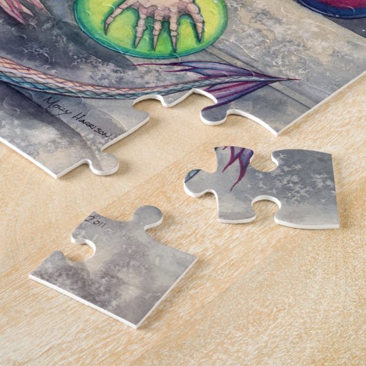 Fantasy-Drachen-Kunstpuzzle Puzzle (Seite)