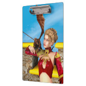 Fantasy-Drachenprinzessin Digitale Kunst Klemmbrett (Links)