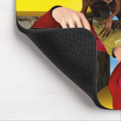 Fantasy-Drachenprinzessin Digitale Kunst Mousepad (Ecke)