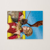 Fantasy-Drachenprinzessin Digitale Kunst Puzzle (Horizontal)