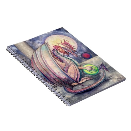 Fantasy Dragon Art Notebook Notizblock (Rechte Seite)